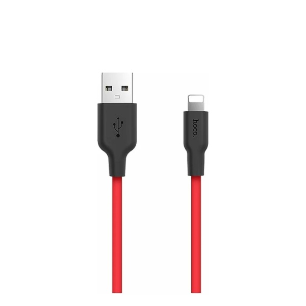 Кабель HOCO X21 USB - Lightning cable, 1м, красный